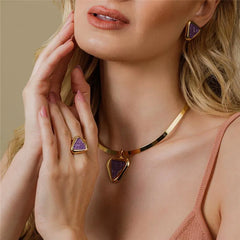 ANEL FOLHEADO A OURO LUMEN