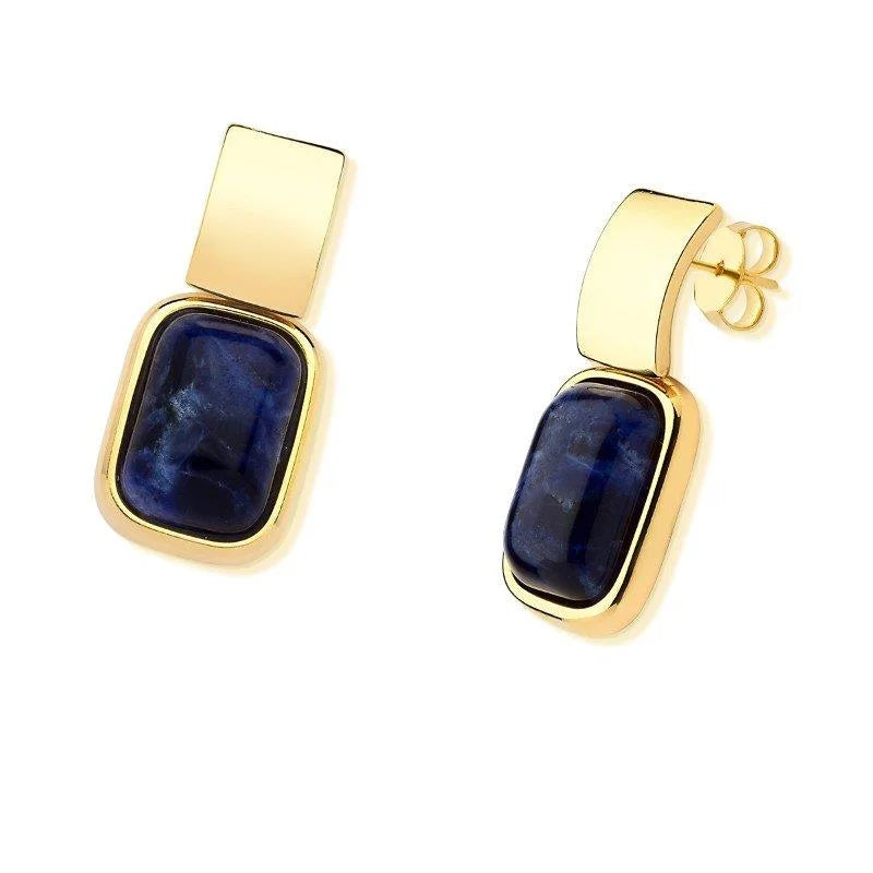 BRINCO DOURADO MAJESTIC RETANGULAR