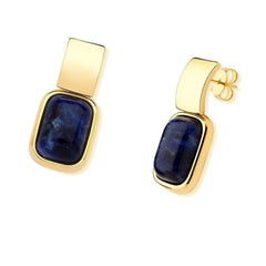 BRINCO DOURADO MAJESTIC RETANGULAR