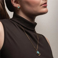 BRICO BELLE DOURADO PEDRA GOTA