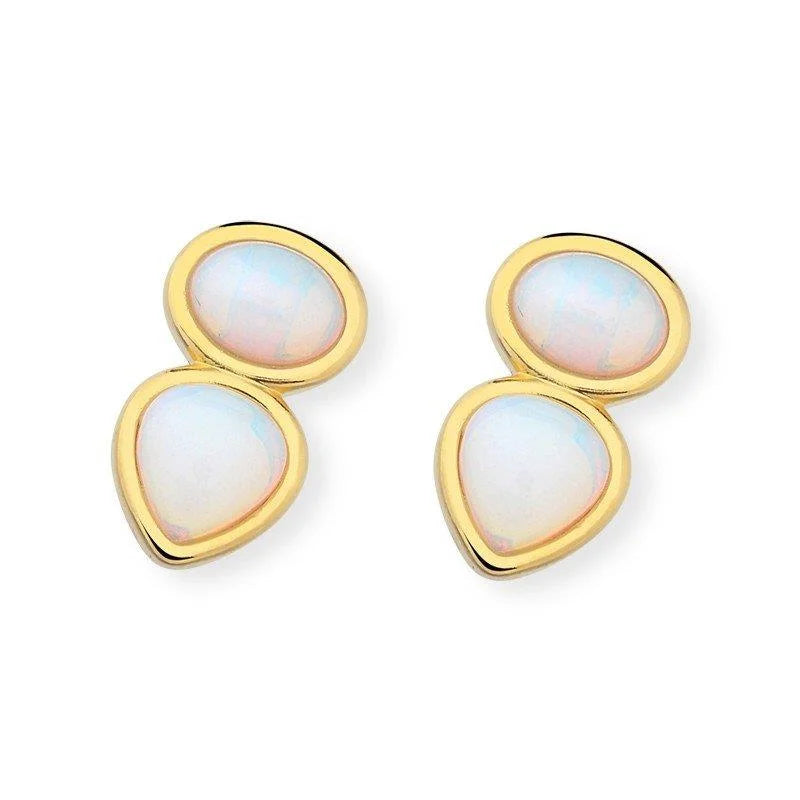 BRINCO DOURADO DOIS FORMATOS OVAL E GOTA