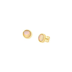 BRINCO MINI FACETADO DOURADO PEDRAS DO MAR COLEÇÃO GARDEN