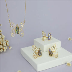 BRINCO BORBOLETA COLEÇÃO GARDEN PEDRAS DO MAR