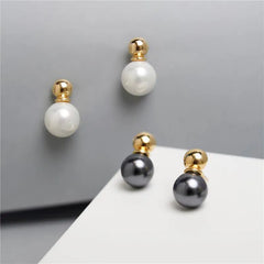 BRINCO TORCIDO PÉROLAS DOURADO