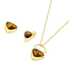CONJUNTO DOURADO PEDRA STILETTO CABOCHÃO
