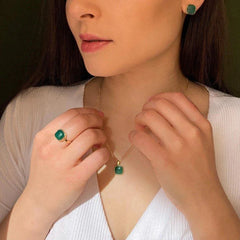 CONJUNTO SLIM DOURADO CABOCHÃO QUADRADO