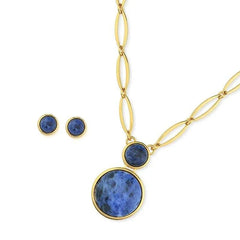 CONJUNTO ELEGANCE DOURADO DUAS PEDRAS CABOCHÃO