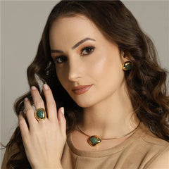 CONJUNTO CURVAS DOURADO COM ARO FINO