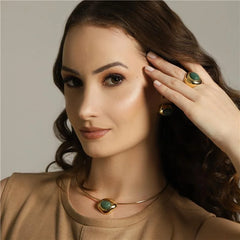 CONJUNTO CURVAS DOURADO COM ARO FINO