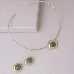 CONJUNTO CURVAS DOURADO COM ARO FINO