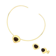 CONJUNTO CURVAS DOURADO COM ARO FINO
