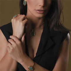 CONJUNTO DOURADO GEOMÉTRICO ESSENCIAL