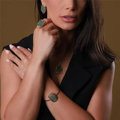 CONJUNTO DOURADO GEOMÉTRICO ESSENCIAL