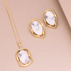 CONJUNTO DOURADO GEOMÉTRICO ESSENCIAL