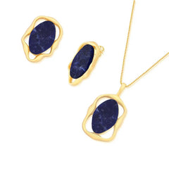 CONJUNTO DOURADO GEOMÉTRICO ESSENCIAL
