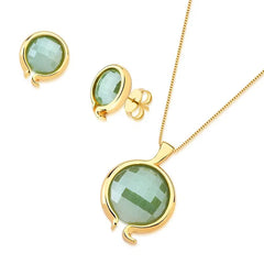 CONJUNTO FACETADO PEROLADO DOURADO PERFECT