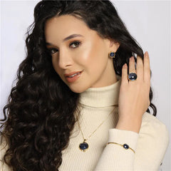 CONJUNTO FACETADO PEROLADO DOURADO PERFECT