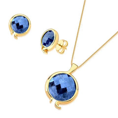 CONJUNTO FACETADO PEROLADO DOURADO PERFECT