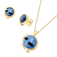 CONJUNTO FACETADO PEROLADO DOURADO PERFECT