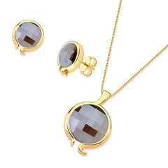 CONJUNTO FACETADO PEROLADO DOURADO PERFECT