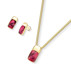 CONJUNTO DOURADO RADIANTE CORRENTE SNAKE