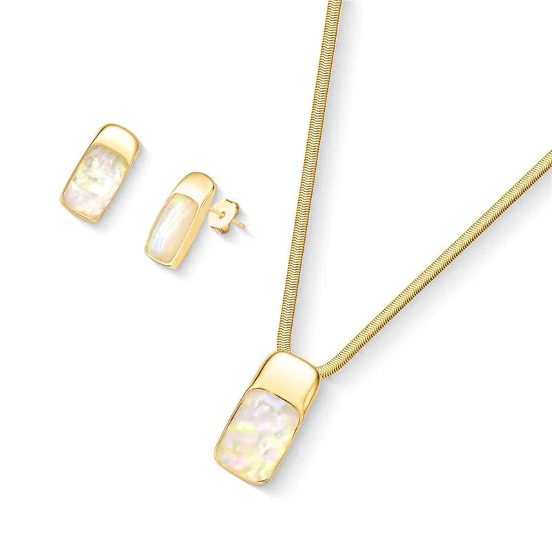 CONJUNTO DOURADO RADIANTE CORRENTE SNAKE