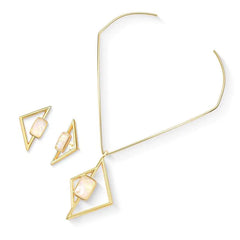 CONJUNTO DOURADO RADIANTE ARO COM PINGENTE
