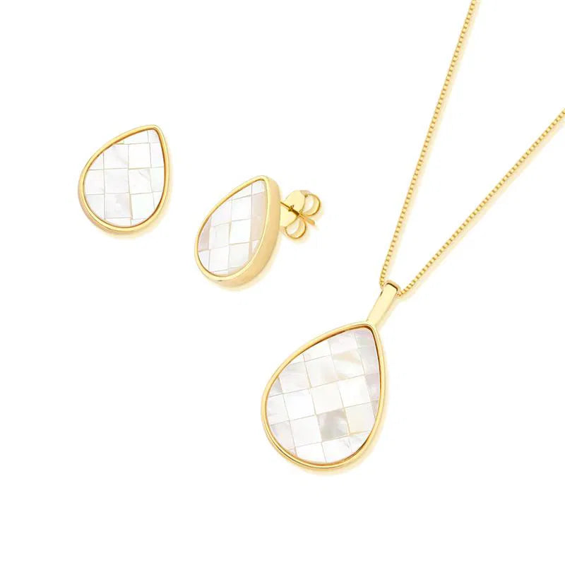 CONJUNTO DOURADO GOTA MADRE MOSAICO