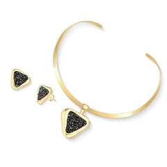 CONJUNTO LÚMEN ARO DOURADO DETALHE SOFISTICADO FRAGMENTOS