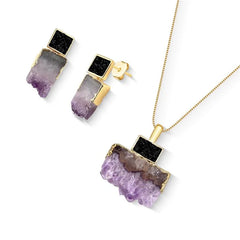 CONJUNTO ENCANTO SUBLIME GEODO NATURAL E FRAGMENTOS