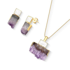 CONJUNTO ENCANTO SUBLIME GEODO NATURAL E FRAGMENTOS