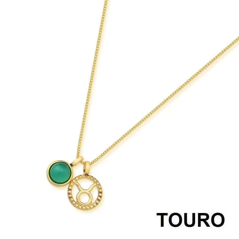 KIT PINGENTE SIGNO TOURO DOURADO