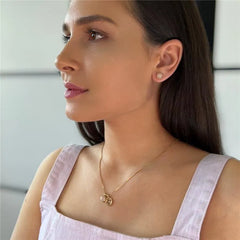 KIT PINGENTE SIGNO CÂNCER DOURADO