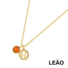 KIT PINGENTE SIGNO LEÃO DOURADO