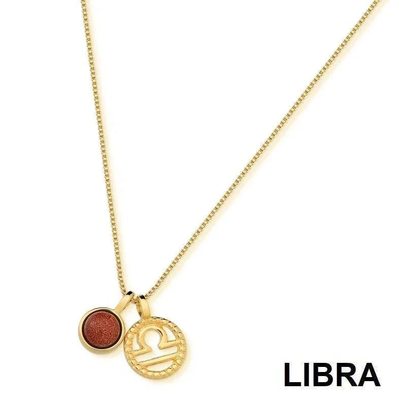 KIT PINGENTE SIGNO LIBRA DOURADO