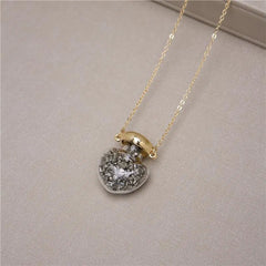 PINGENTE GARRAFINHA ZEN DOURADO COM PEDRINHAS (lisa)