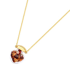 PINGENTE GARRAFINHA ZEN DOURADO COM PEDRINHAS (lisa)