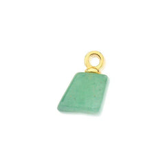 PINGENTE DOURADO COM PEDRA EM TAMANHOS DIFERENTES