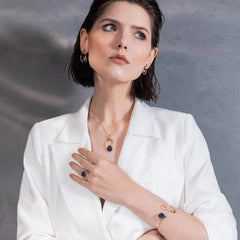 PULSEIRA FORMAS DOURADOA REGULÁVEL FACETADO PEROLADO ACQUA LUNA