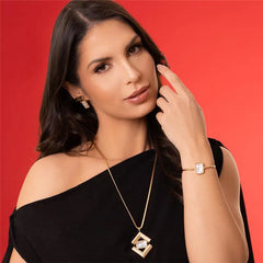 PULSEIRA DOURADO RADIANTE COM FECHO AJUSTAVEL