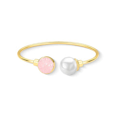 PULSEIRA DOURADA PÉROLA COM DETALHES FRAGMENTADOS