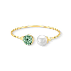 PULSEIRA DOURADA PÉROLA COM DETALHES FRAGMENTADOS