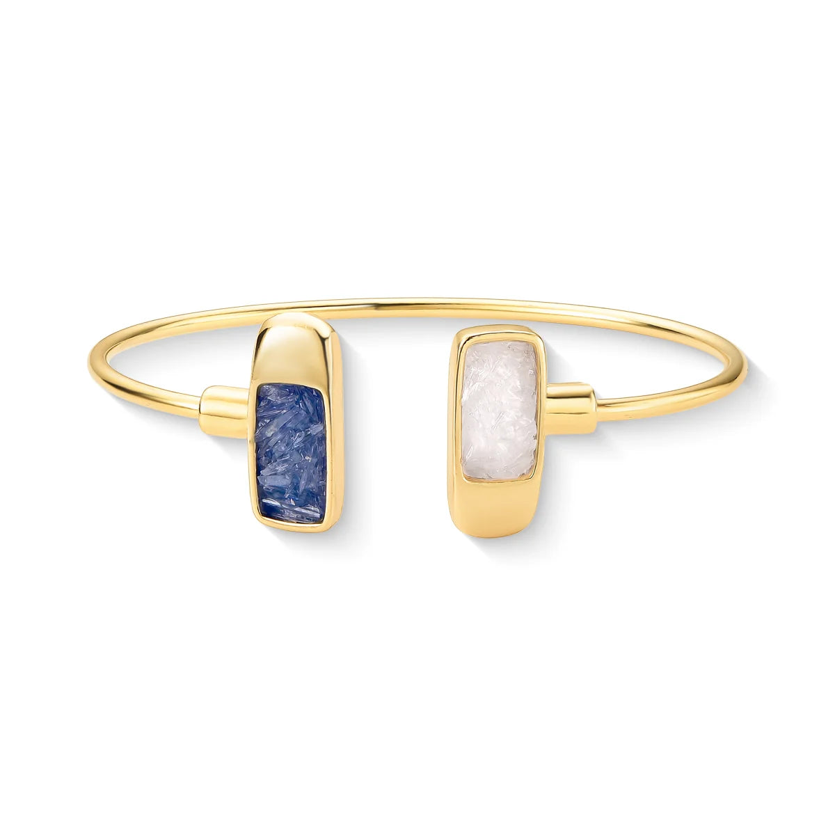 PULSEIRA DUAS PEDRAS LÚMEN FRAGMENTADAS DOURADO