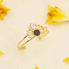 PULSEIRA ESTILO  BRACELETE GIRASSOL DOURADO COM DETALHES
