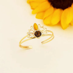 PULSEIRA ESTILO  BRACELETE GIRASSOL DOURADO COM DETALHES