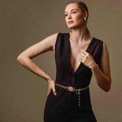 CINTO COLAR DOURADO ELEGANTE FRAGMENTOS