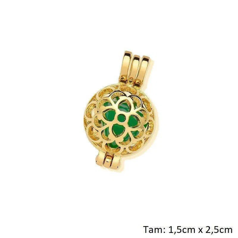 PINGENTE COMBO ZEN DOURADO SEM CORRENTE PEQUENO