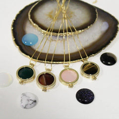 PEDRA CABOCHAO REDONDO PARA RELICARIO