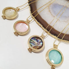 PEDRA CONCHA FACETADA PARA RELICÁRIO