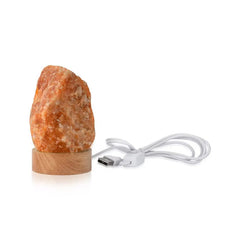 LUMINÁRIA PEQUENA LUZ BRANCA - CALCITA LARANJA